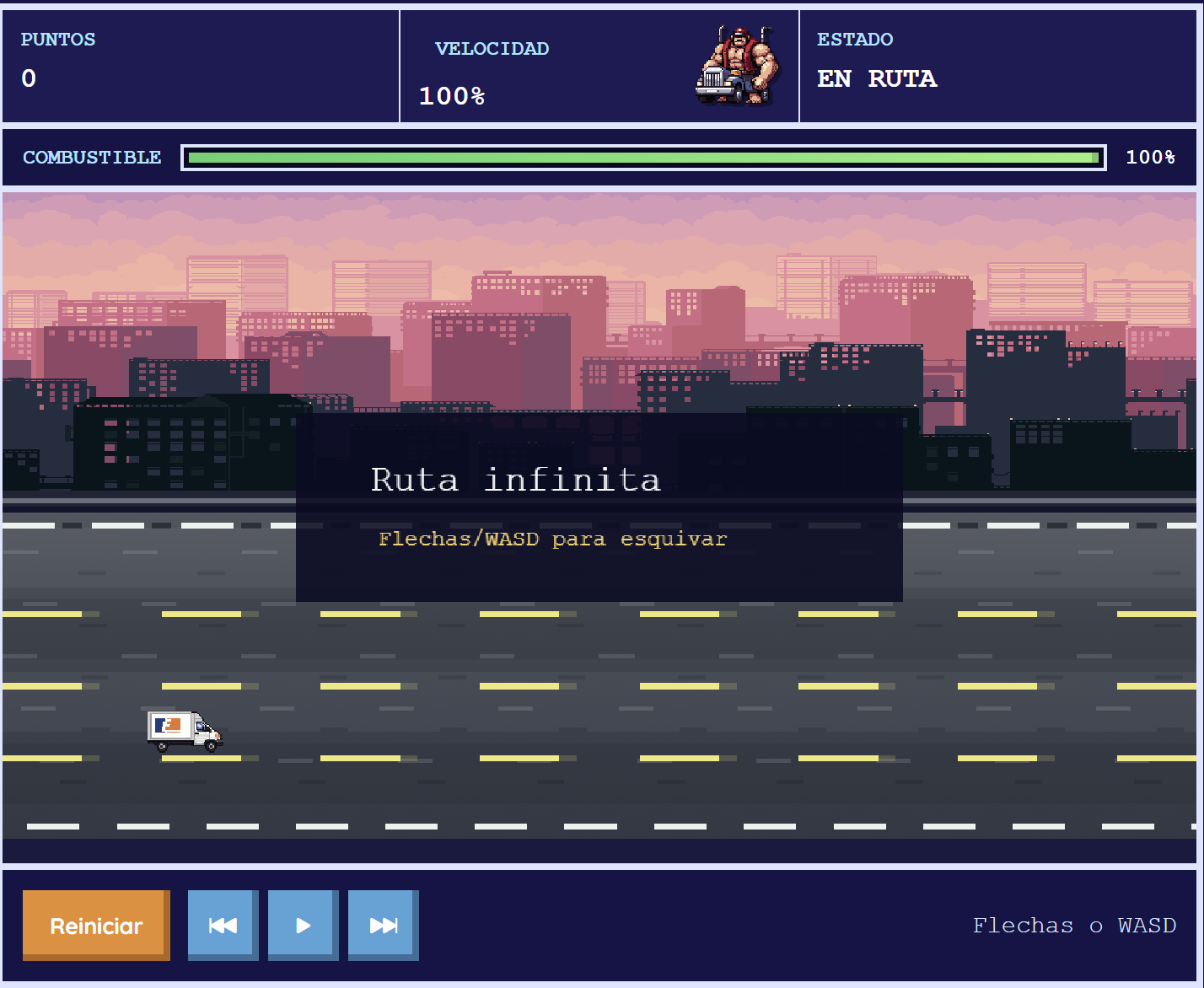Portada del juego Ruta Infinita